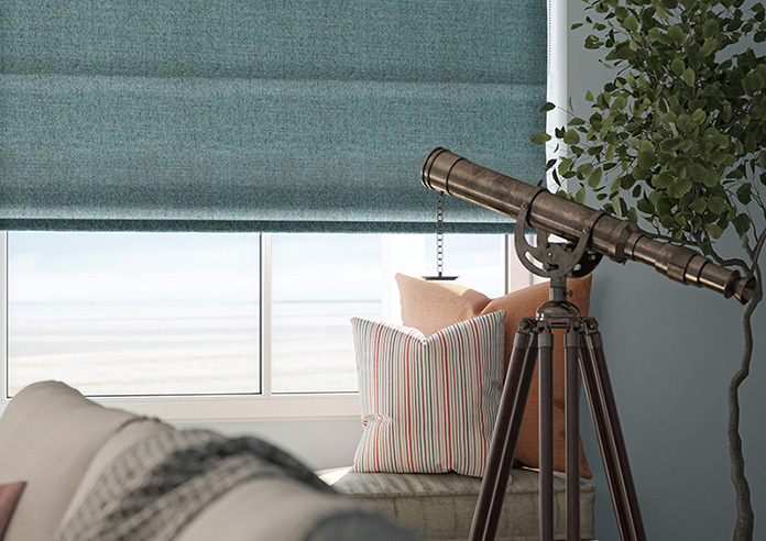 Jakarta, Cerulean - Roman Blind - Image 5